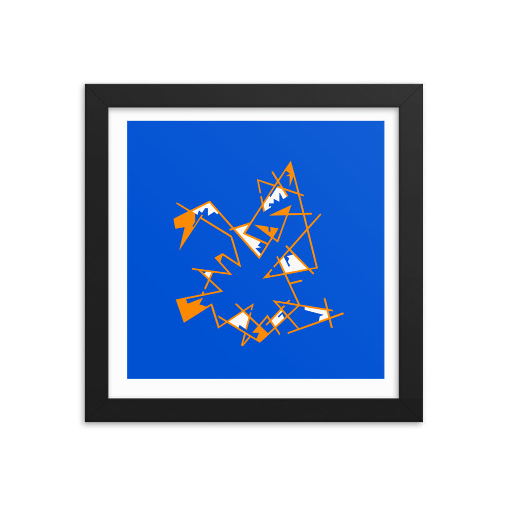 burnsybannister squares no. three framed poster