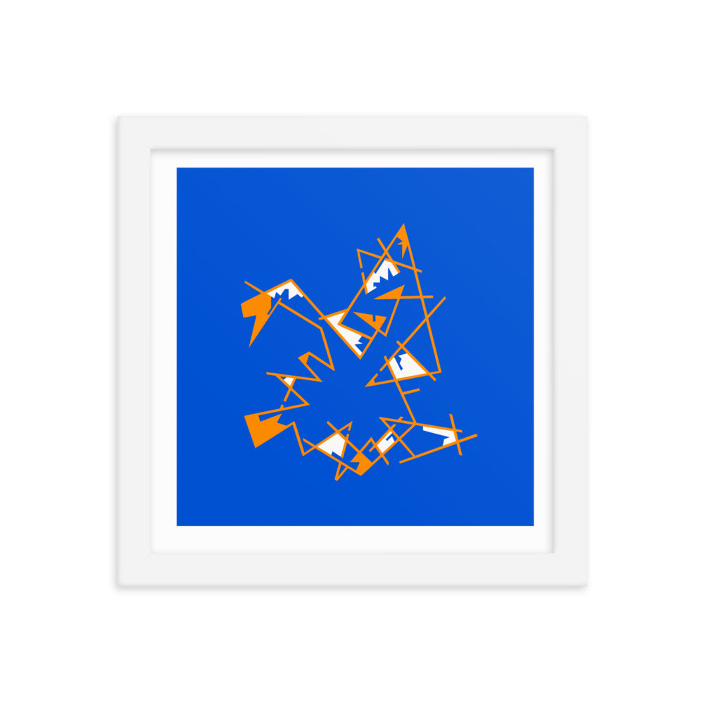 burnsybannister squares no. three framed poster