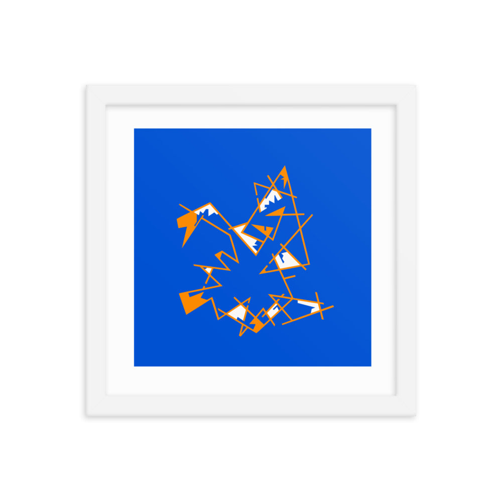 burnsybannister squares no. three framed poster