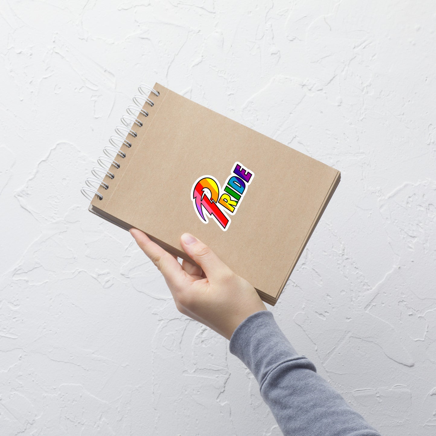 A Pride Bolt bubble-free stickers