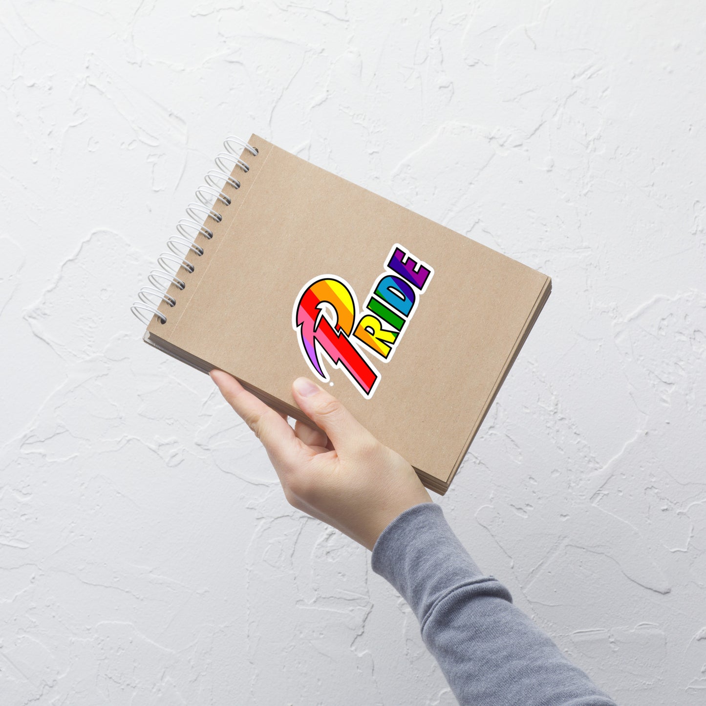 A Pride Bolt bubble-free stickers