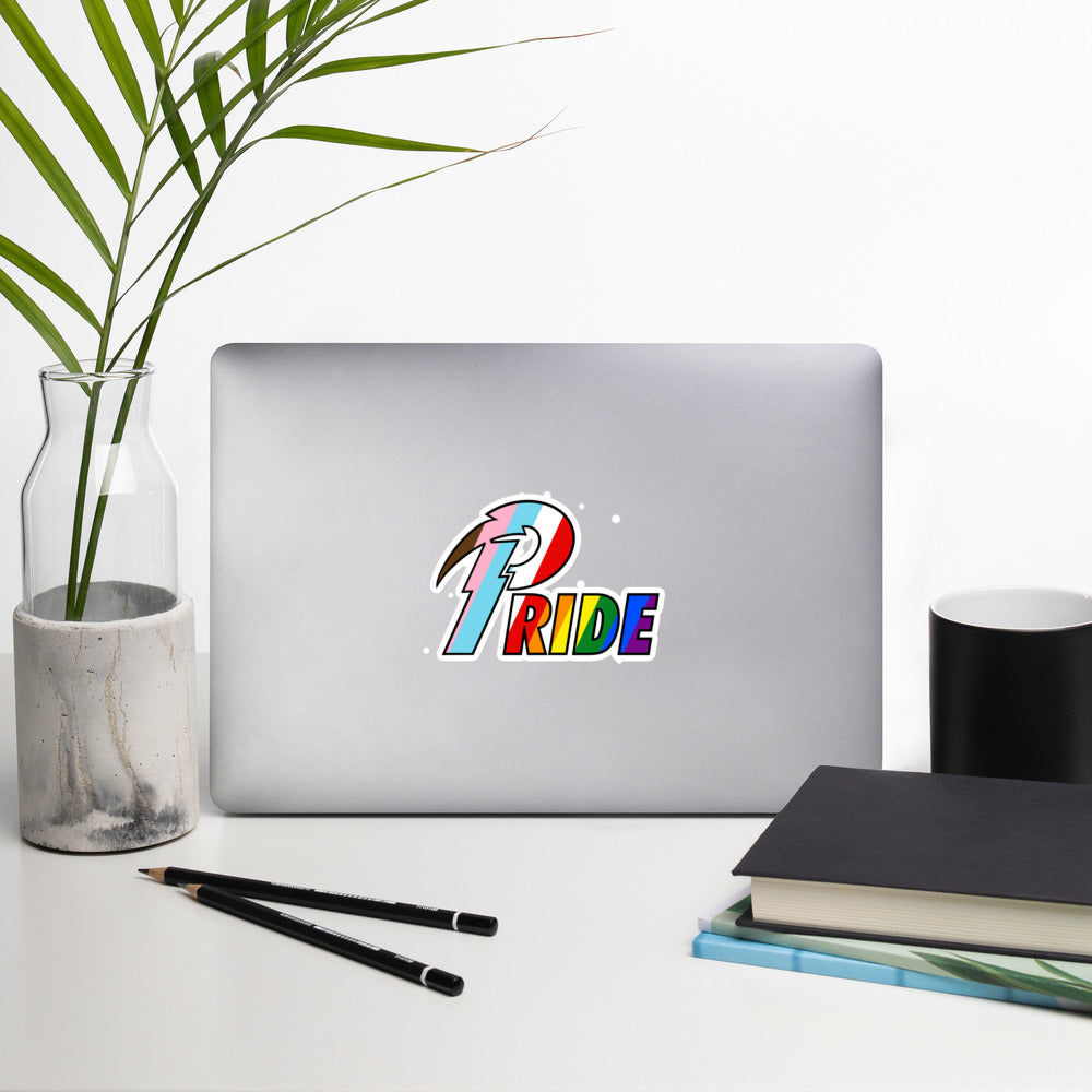 B Pride Bolt bubble-free stickers