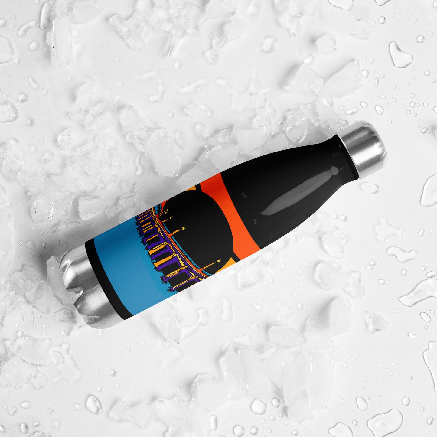 Manhattan Beach Pier stainless steel water bottle