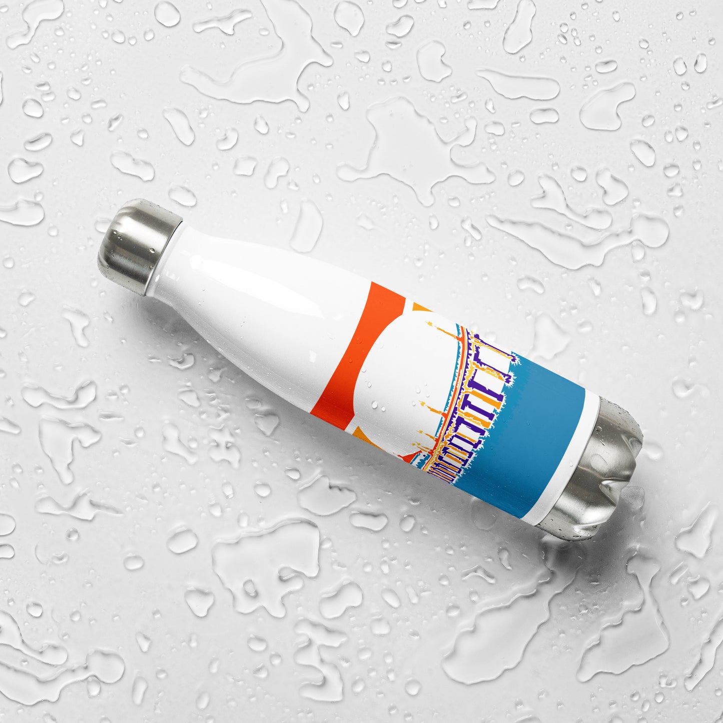 Manhattan Beach Pier stainless steel water bottle