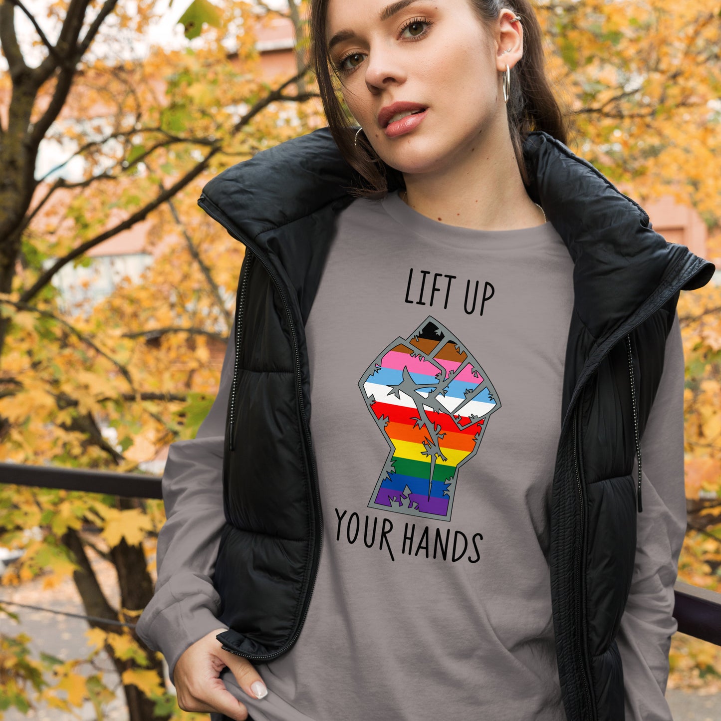 Lift Up Your Hands unisex long sleeve tee