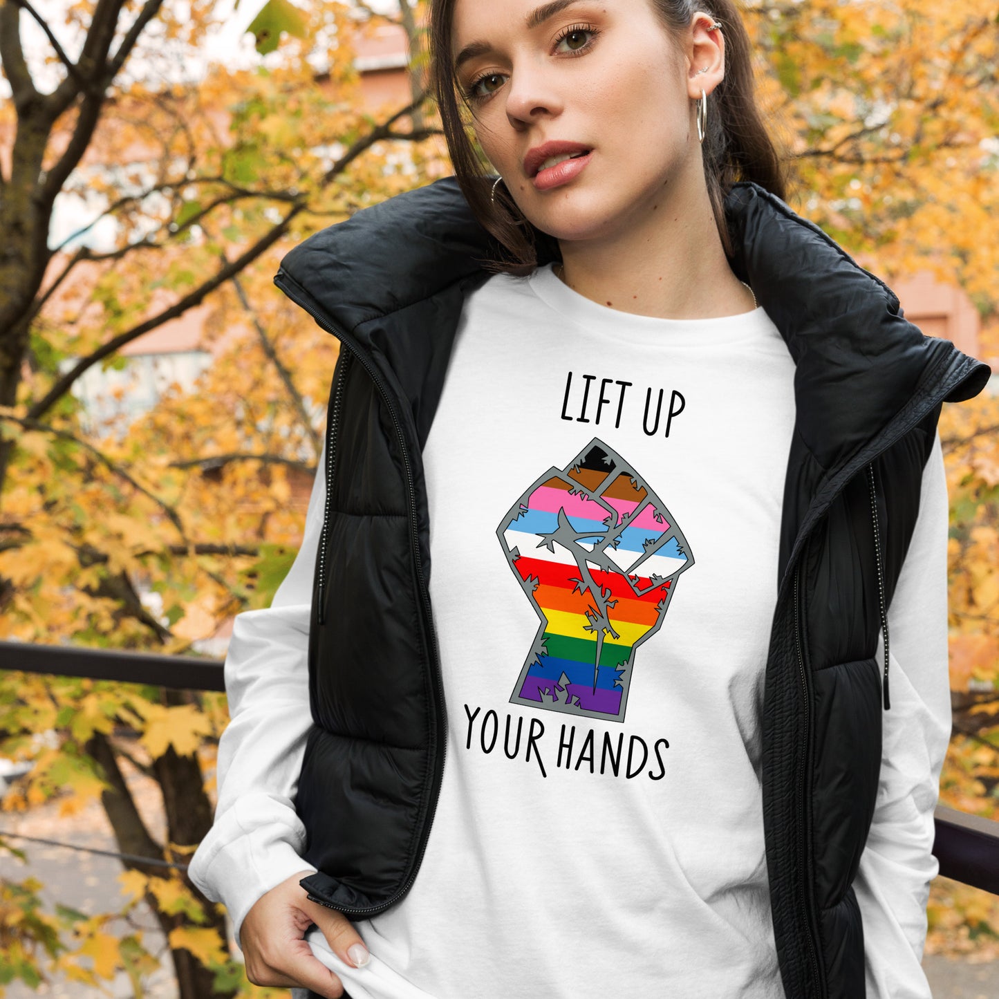 Lift Up Your Hands unisex long sleeve tee