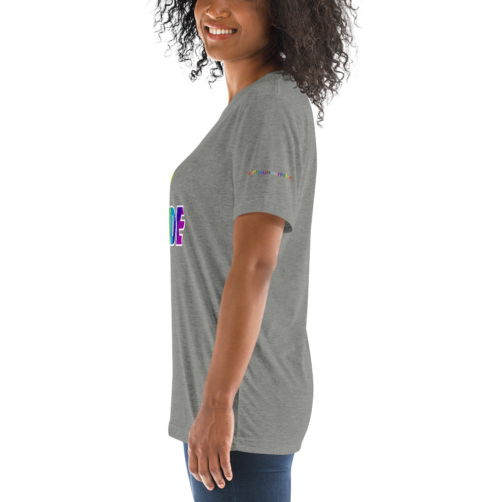 A Pride White Bolt short sleeve t-shirt