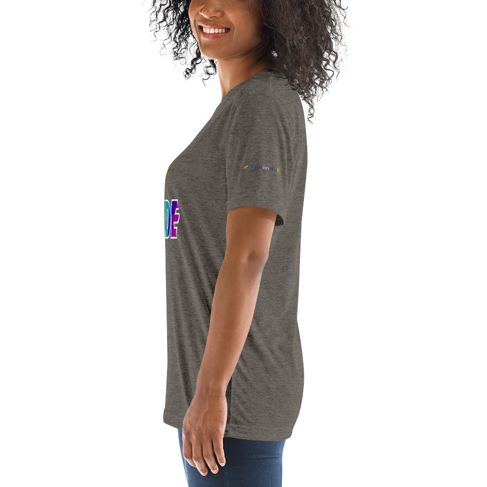 A Pride White Bolt short sleeve t-shirt