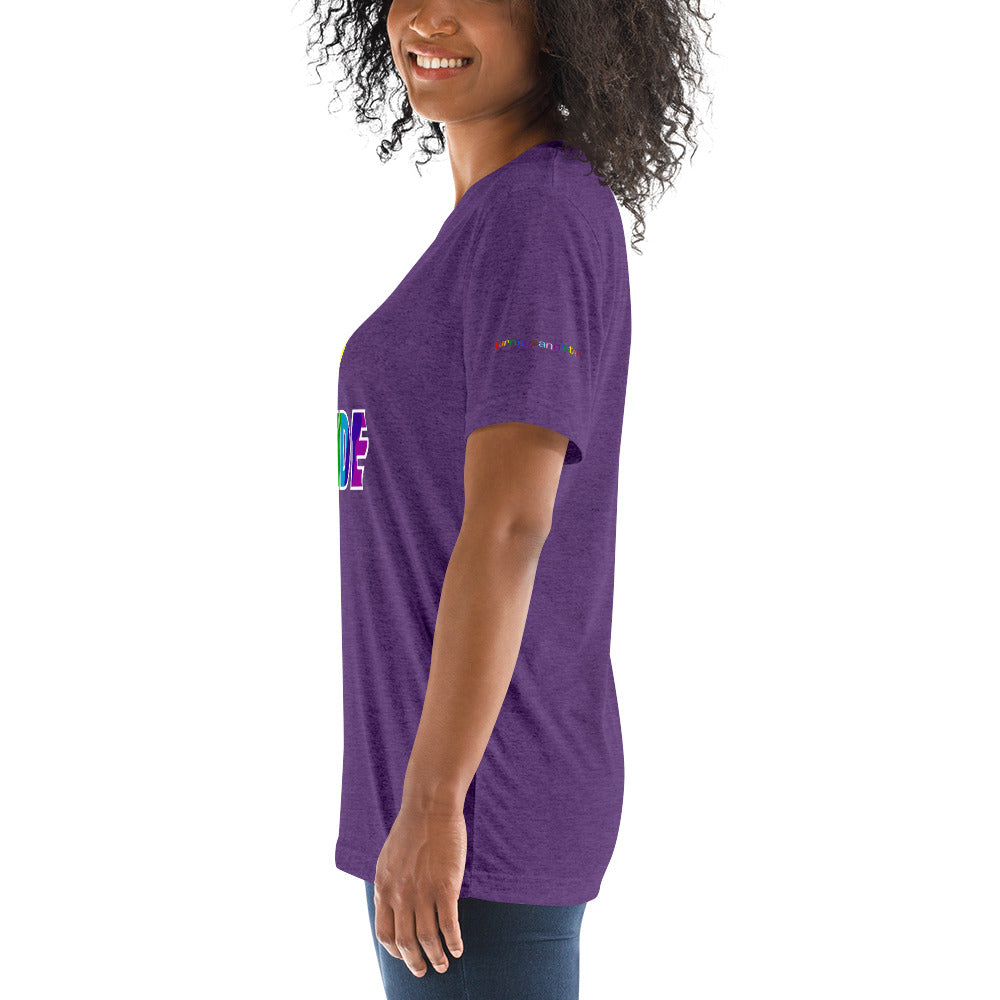 A Pride White Bolt short sleeve t-shirt
