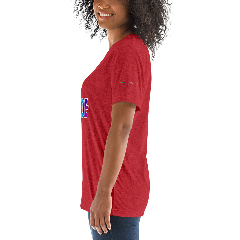 A Pride White Bolt short sleeve t-shirt