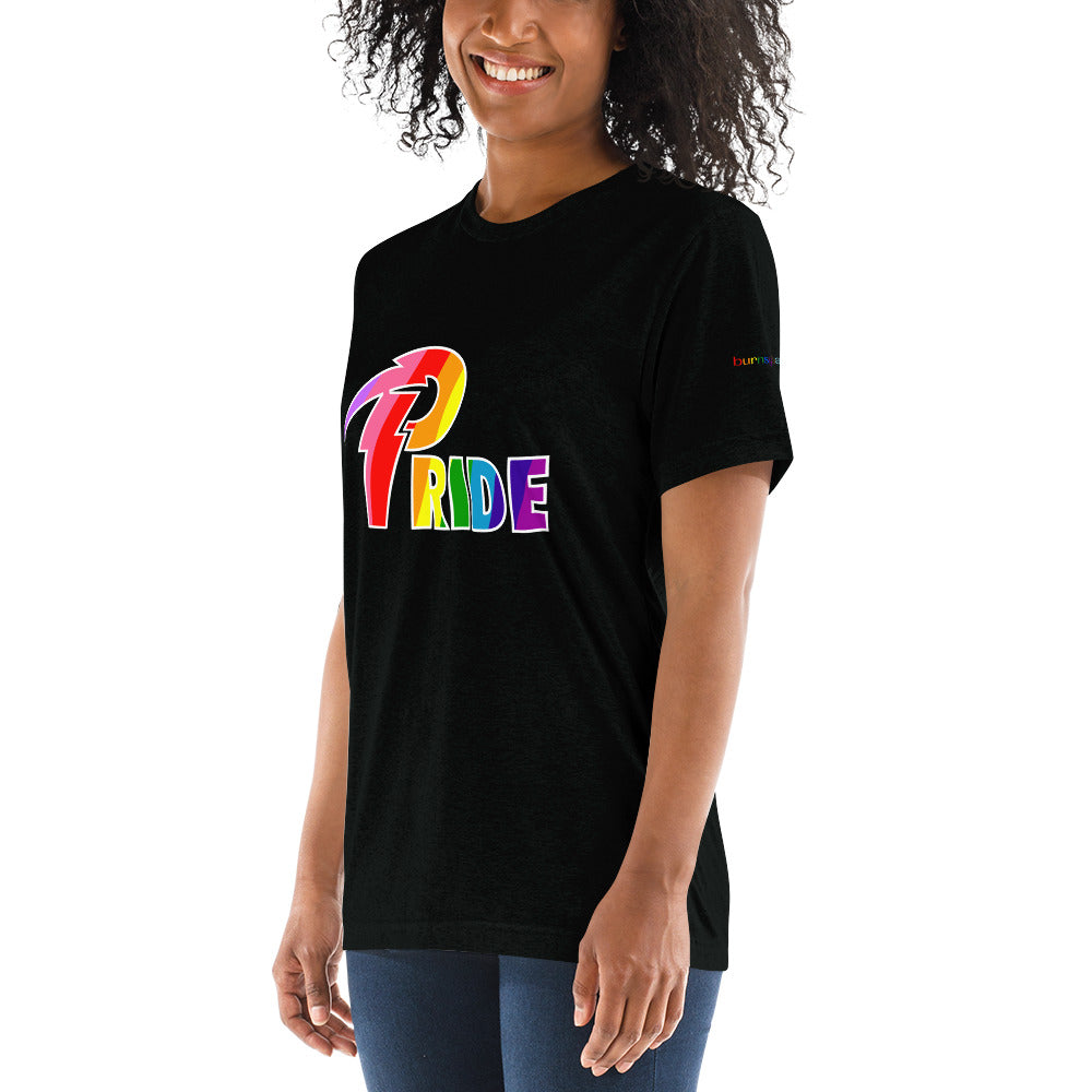 A Pride White Bolt short sleeve t-shirt