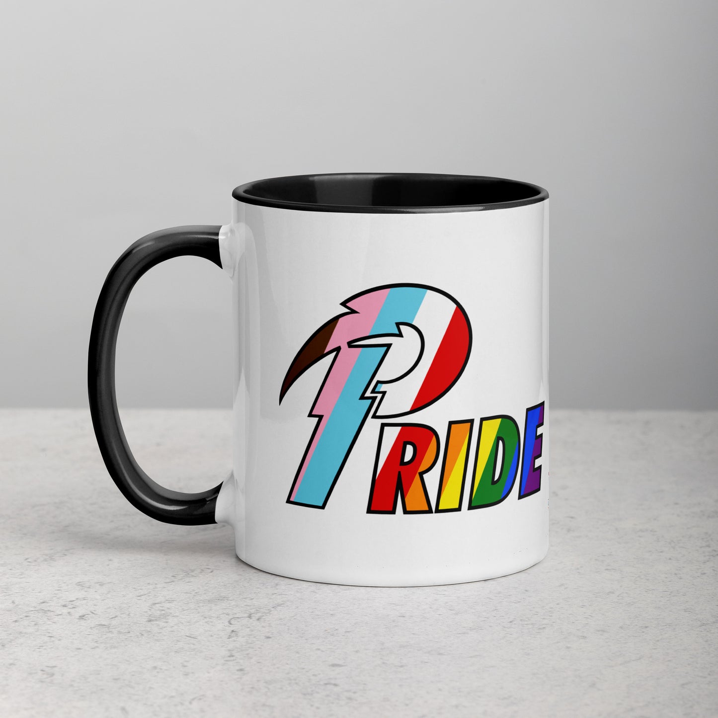 B Pride Bolt mug with color inside