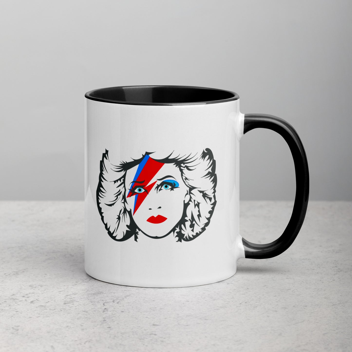 Hedwig Moonage Daydream mug with color inside