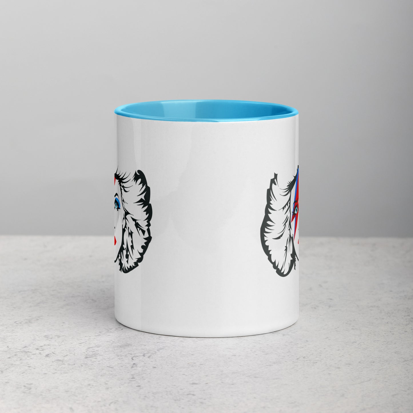 Hedwig Moonage Daydream mug with color inside