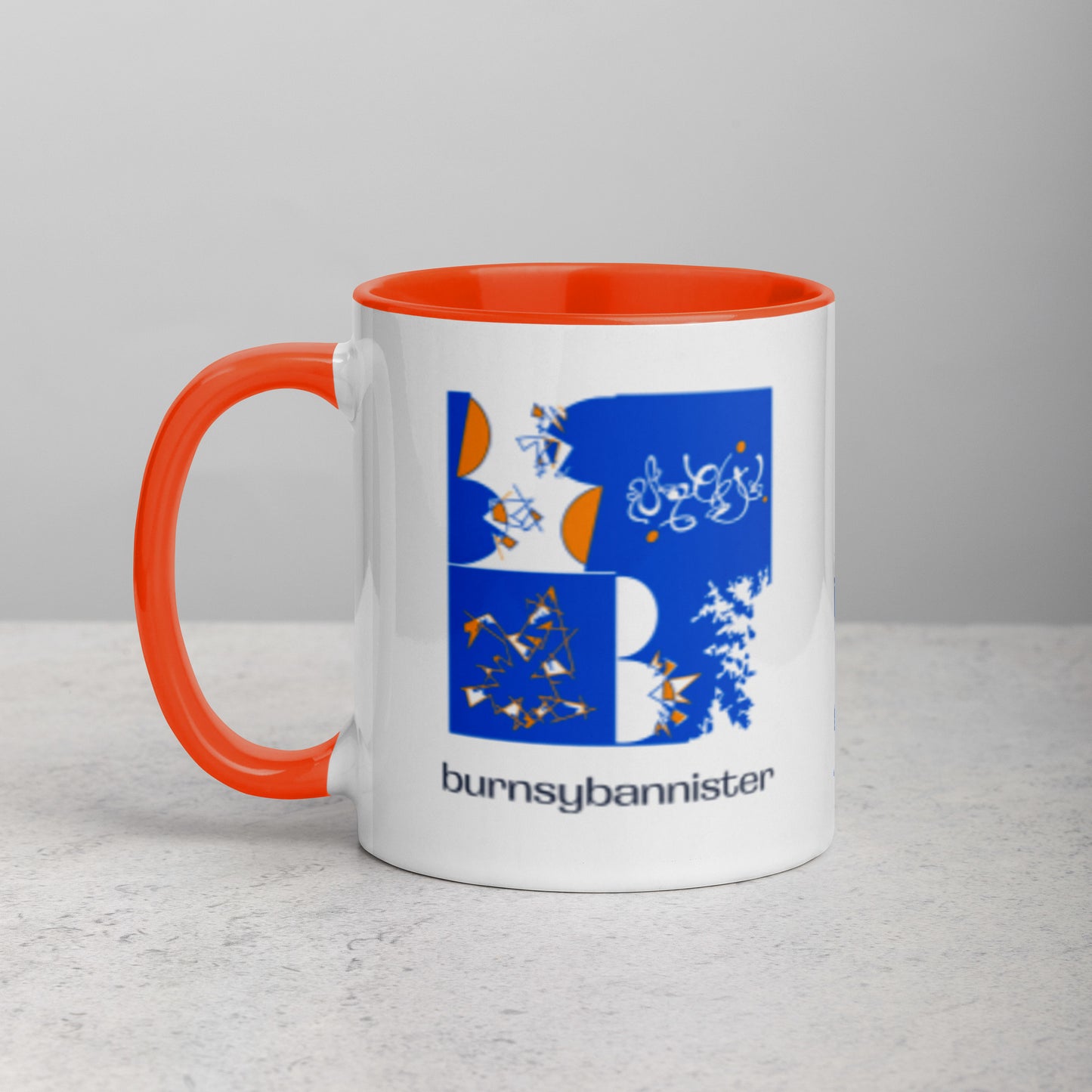 burnsybannister mug - orange