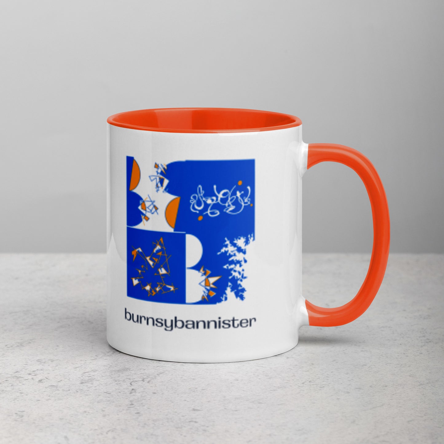 burnsybannister mug - orange