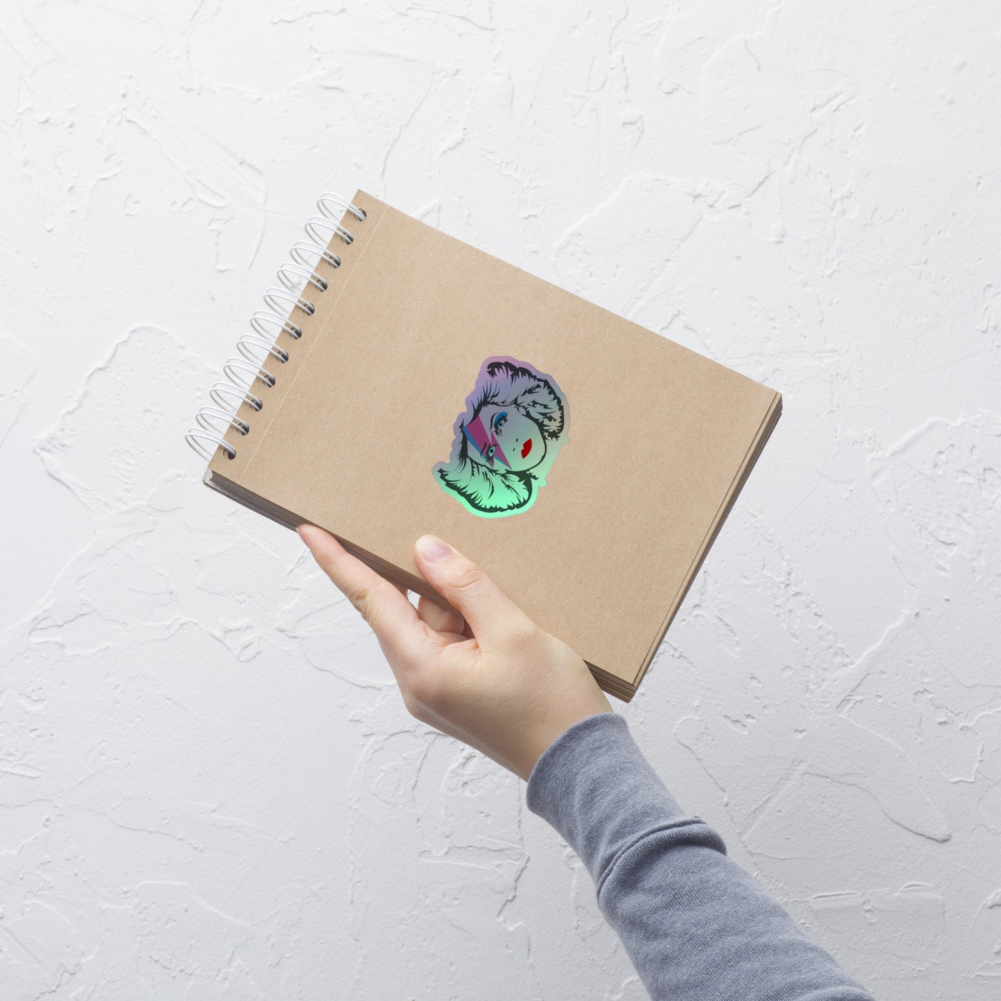 Hedwig Moonage Daydream holographic stickers