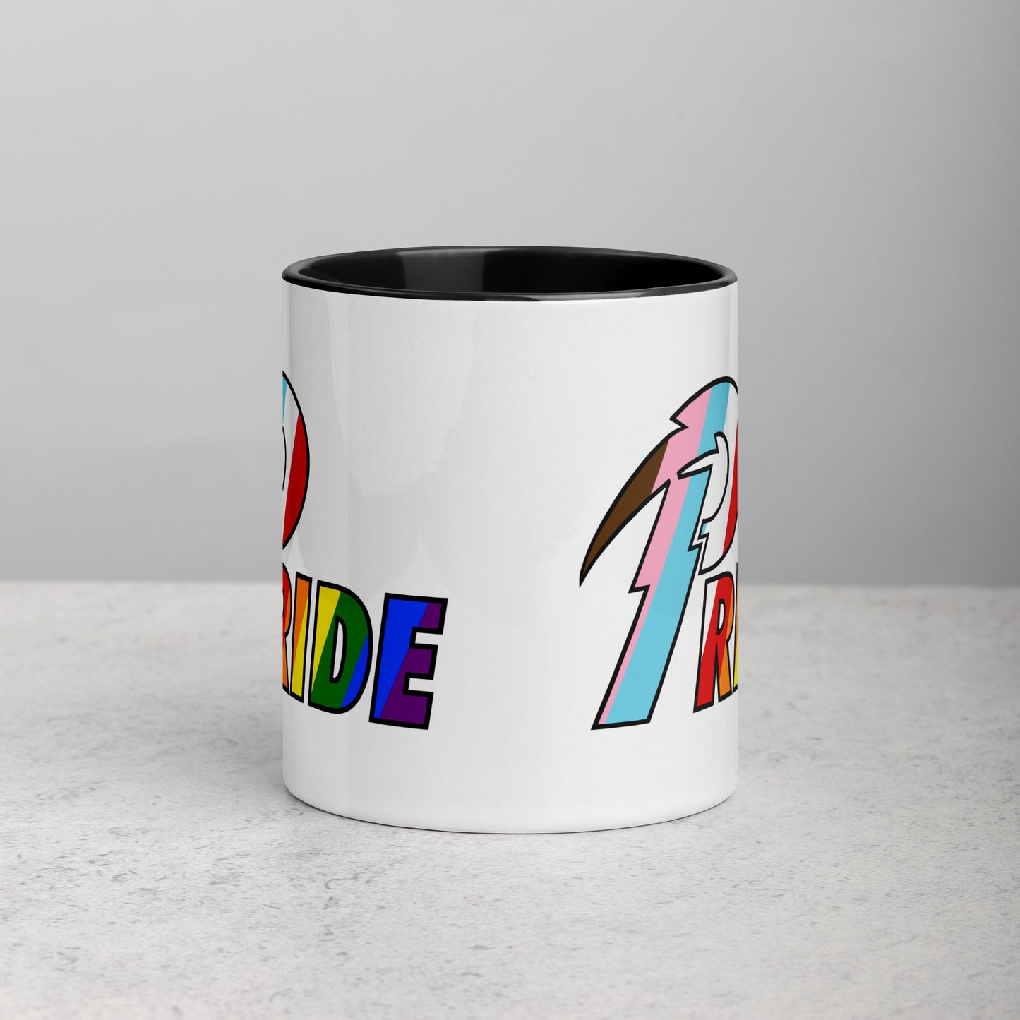 B Pride Bolt mug with color inside