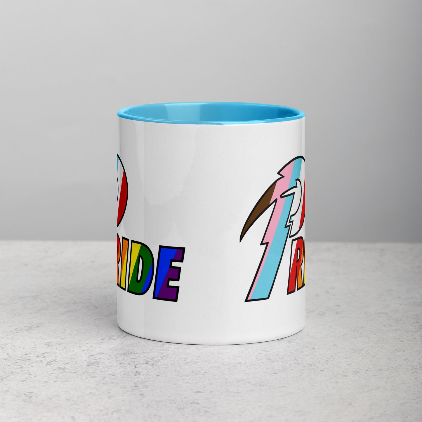 B Pride Bolt mug with color inside