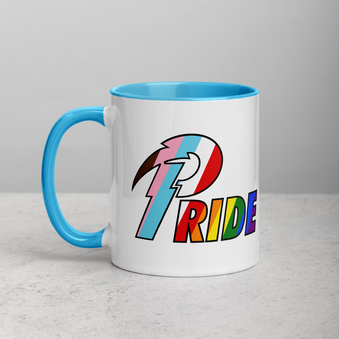 B Pride Bolt mug with color inside
