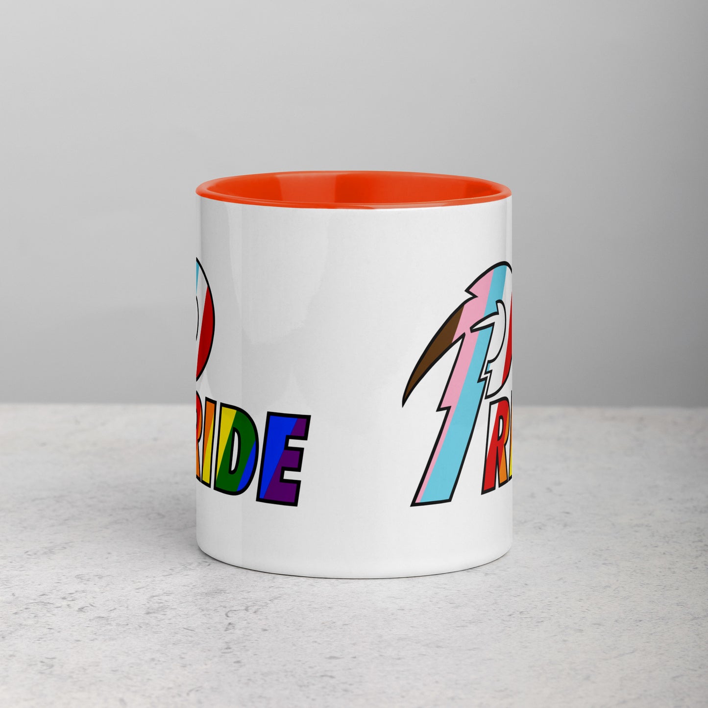 B Pride Bolt mug with color inside