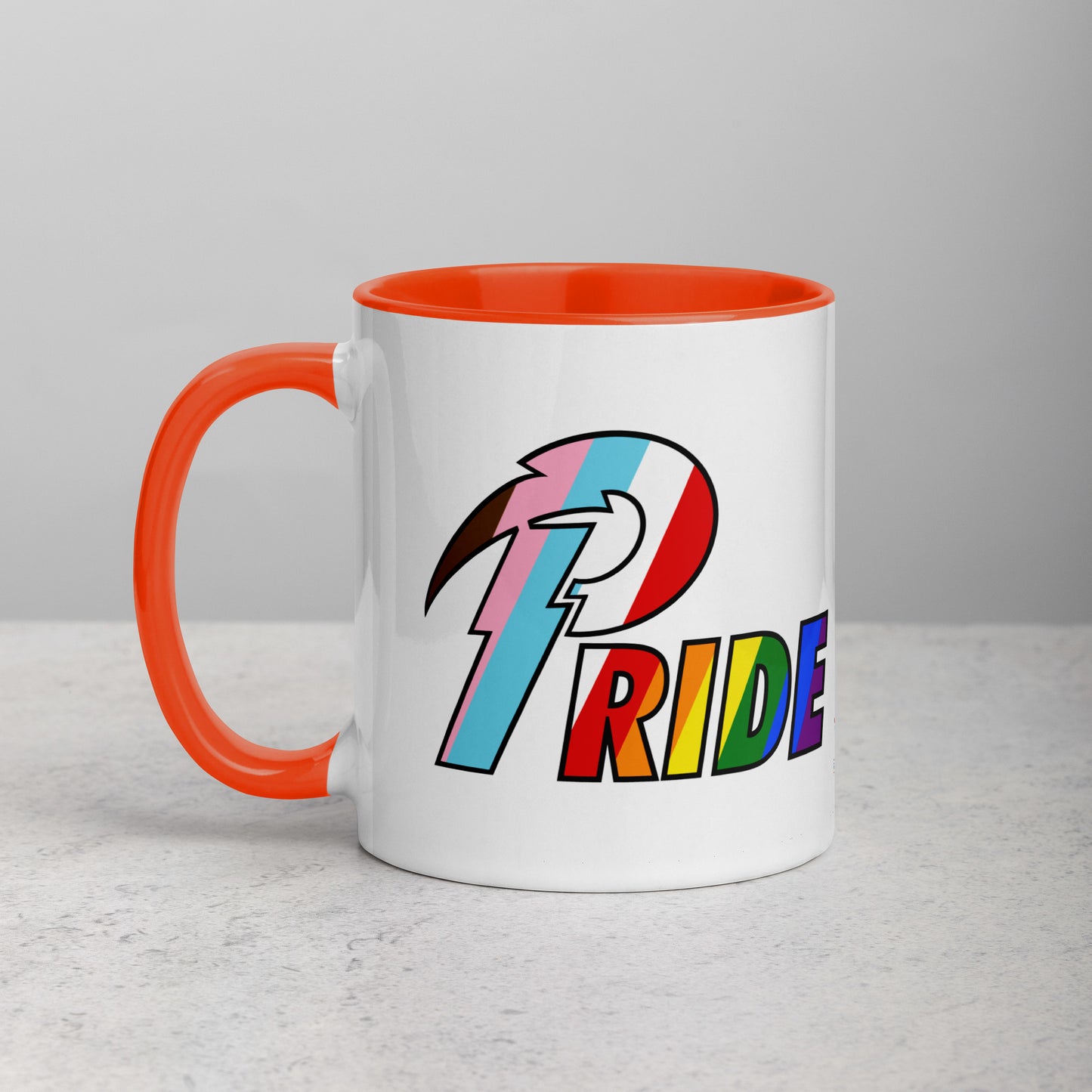 B Pride Bolt mug with color inside