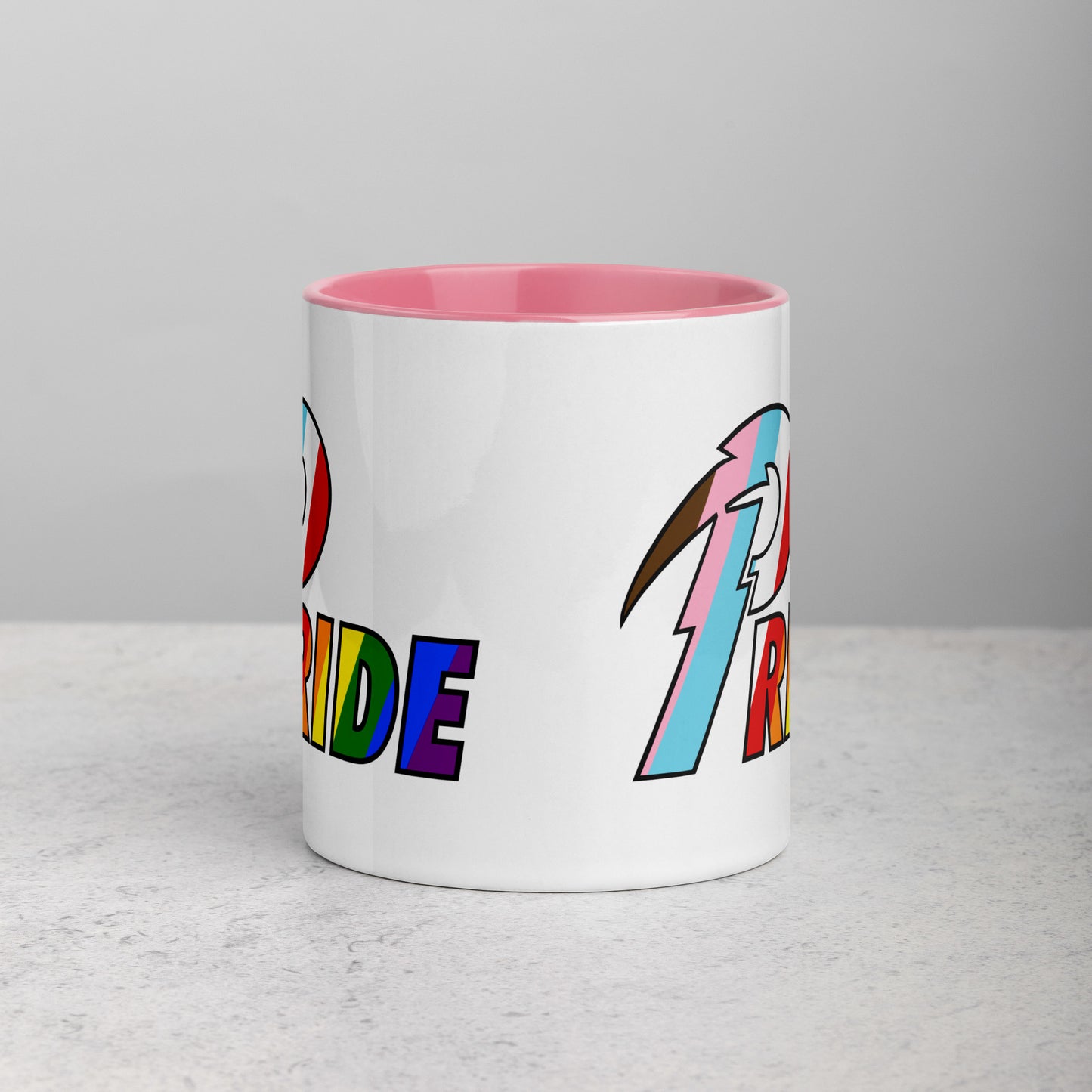 B Pride Bolt mug with color inside
