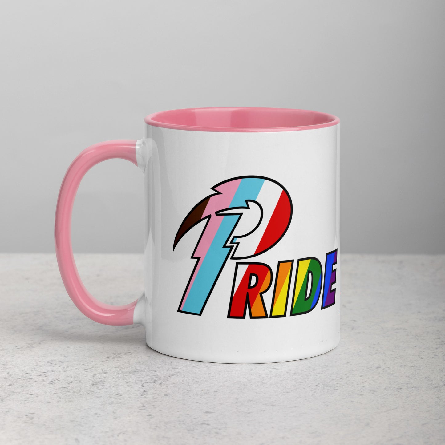 B Pride Bolt mug with color inside
