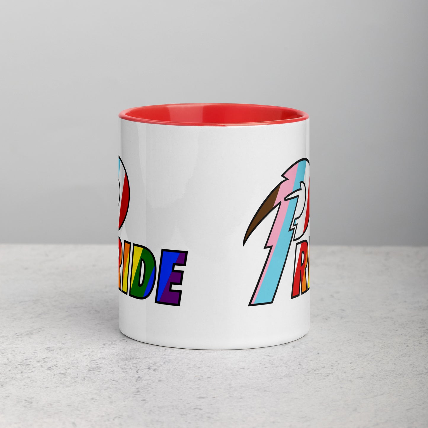 B Pride Bolt mug with color inside
