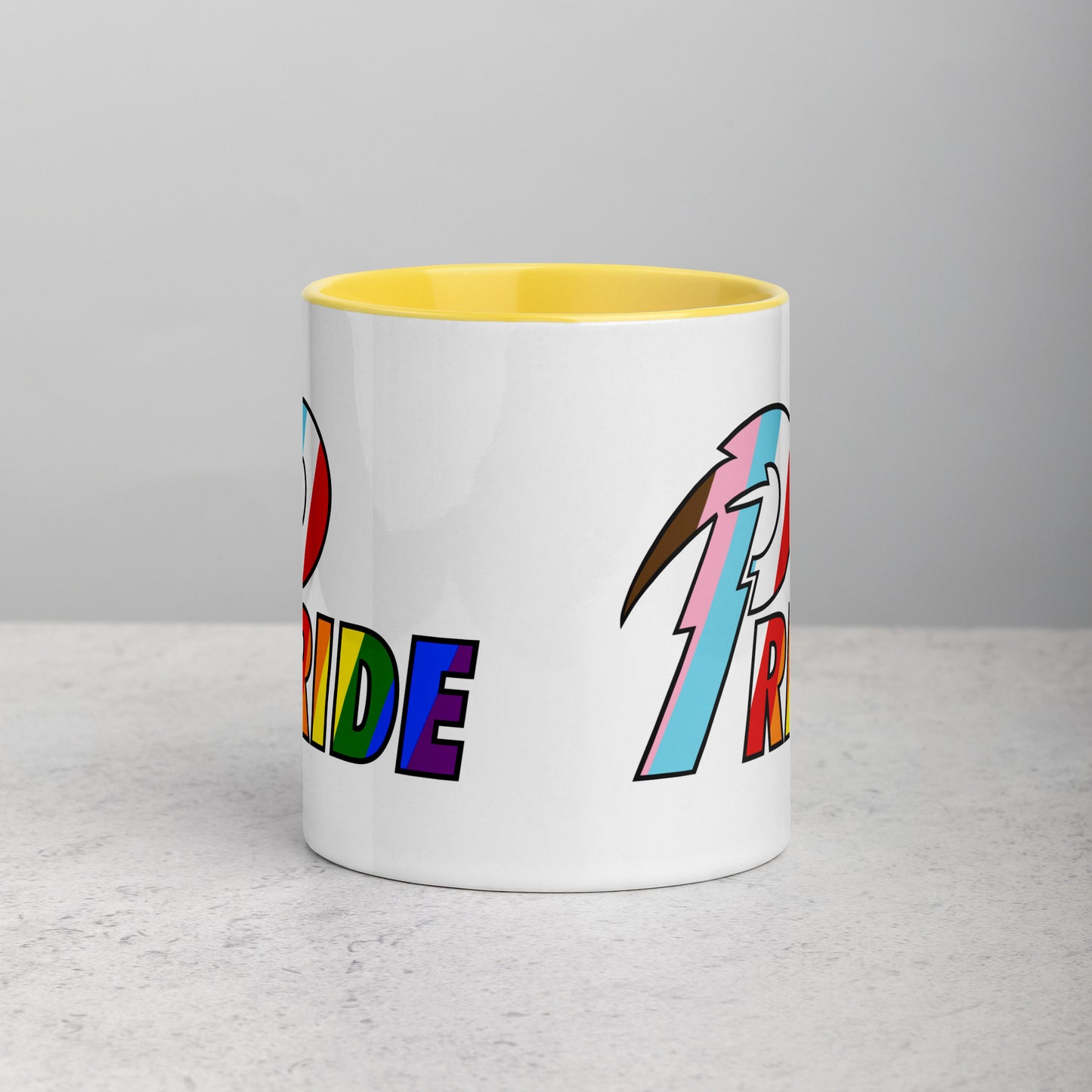 B Pride Bolt mug with color inside